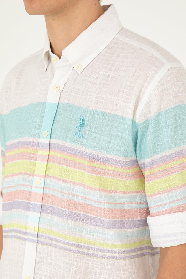 Erkek Mint Uzun Kollu Gömlek - 50283721016