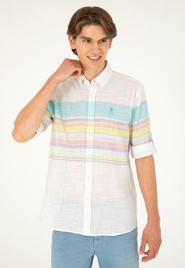 Erkek Mint Uzun Kollu Gömlek - 50283721016