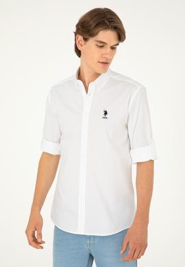 Erkek Beyaz Uzun Kollu Gömlek - 50283726016