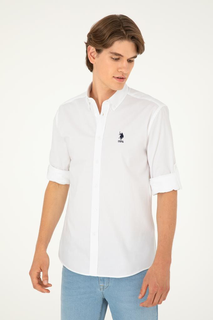 Erkek Beyaz Uzun Kollu Gömlek