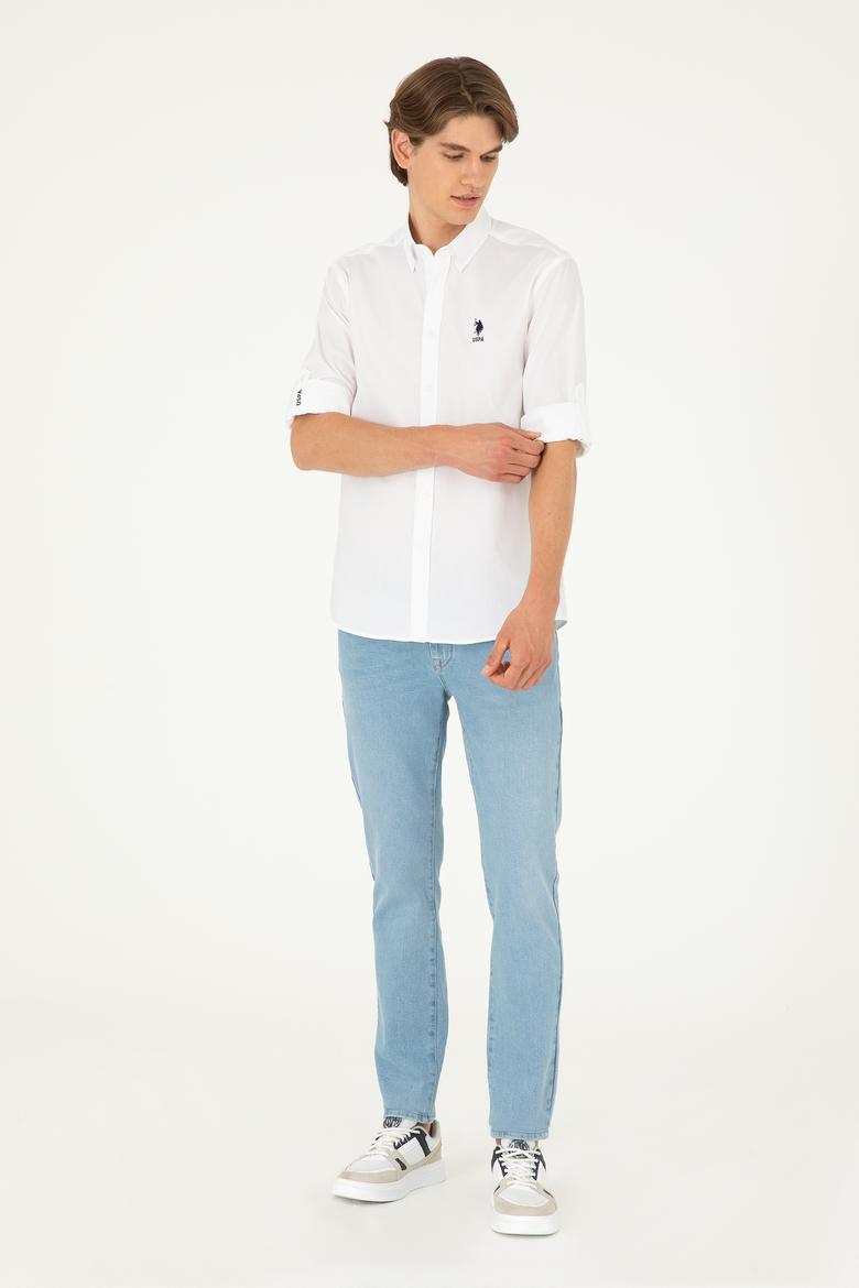 Erkek Beyaz Uzun Kollu Gömlek - 50283726016