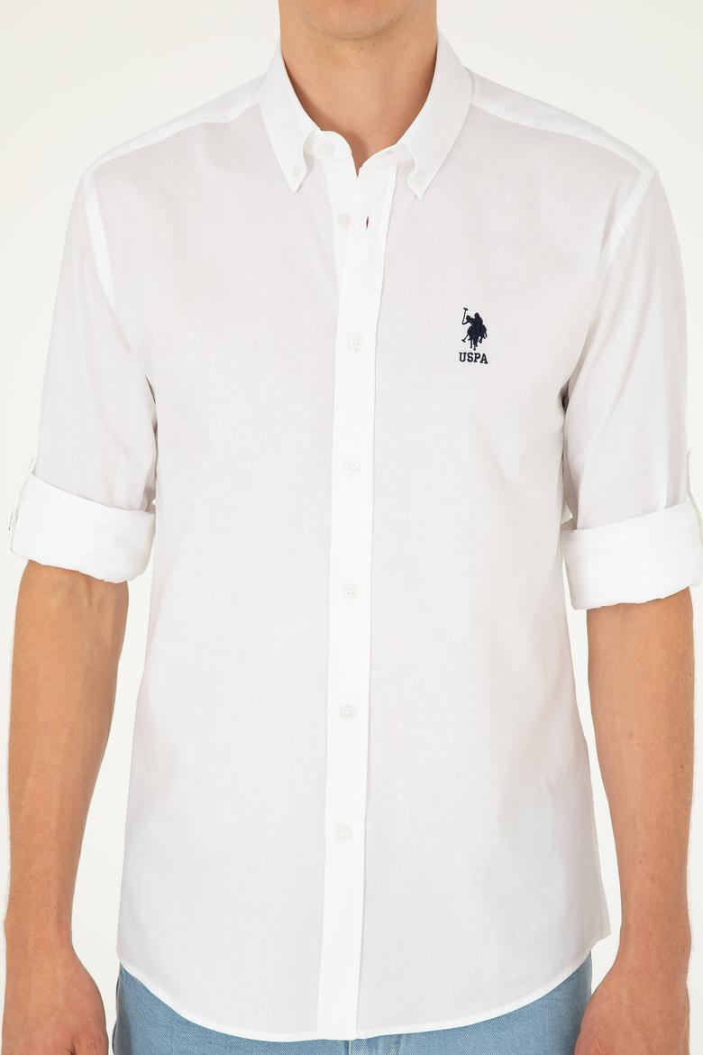 Erkek Beyaz Uzun Kollu Gömlek - 50283726016