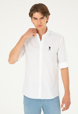 Erkek Beyaz Uzun Kollu Gömlek - 50283726016