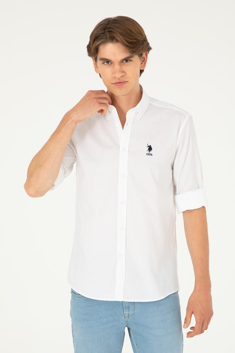 Erkek Beyaz Uzun Kollu Gömlek - 50283726016