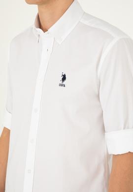 Erkek Beyaz Uzun Kollu Gömlek - 50283726016