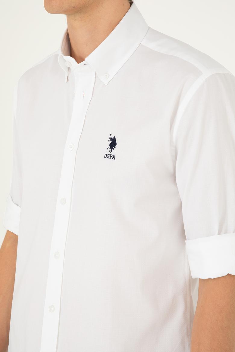 Erkek Beyaz Uzun Kollu Gömlek - 50283726016