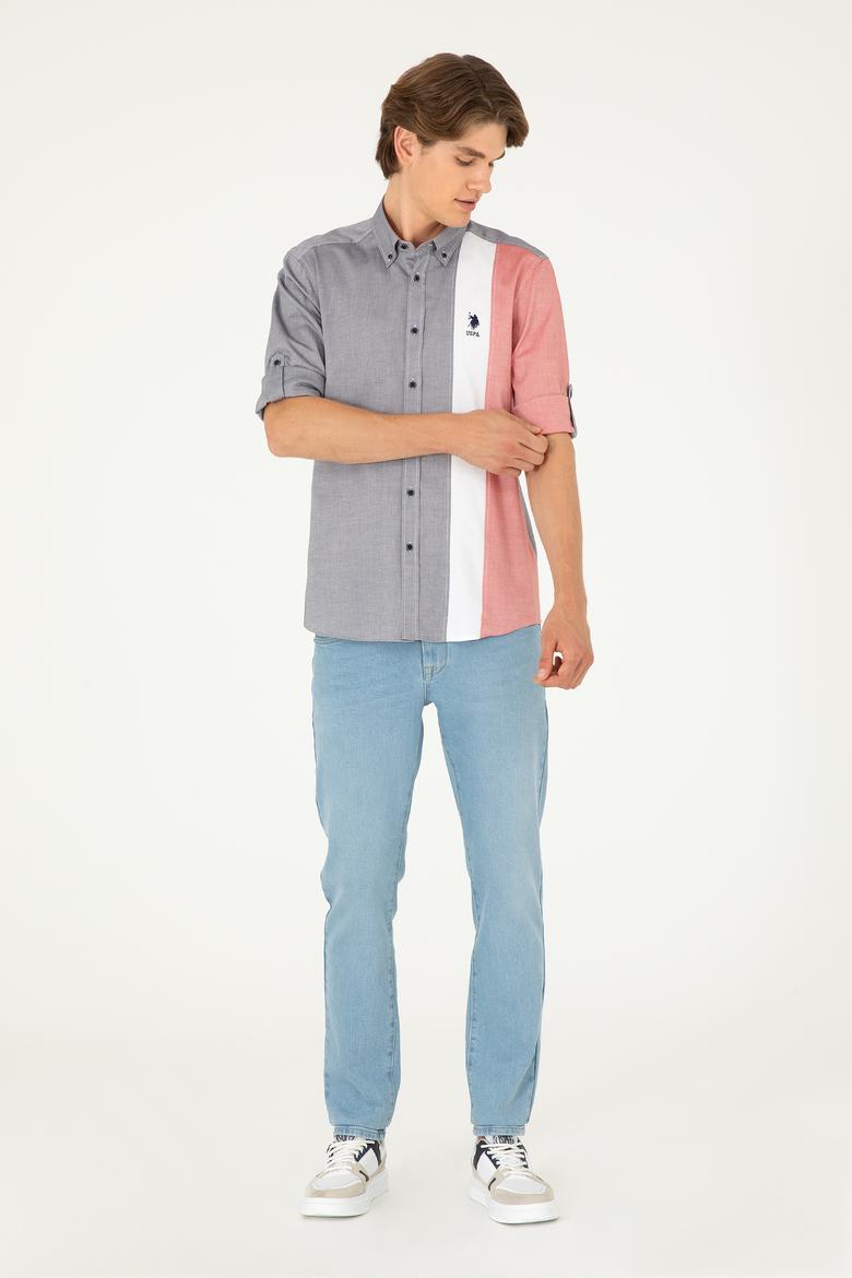 Erkek Lacivert Uzun Kollu Gömlek - 50283426048