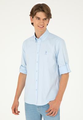 Erkek Açık Mavi Uzun Kollu Gömlek - 50283726007