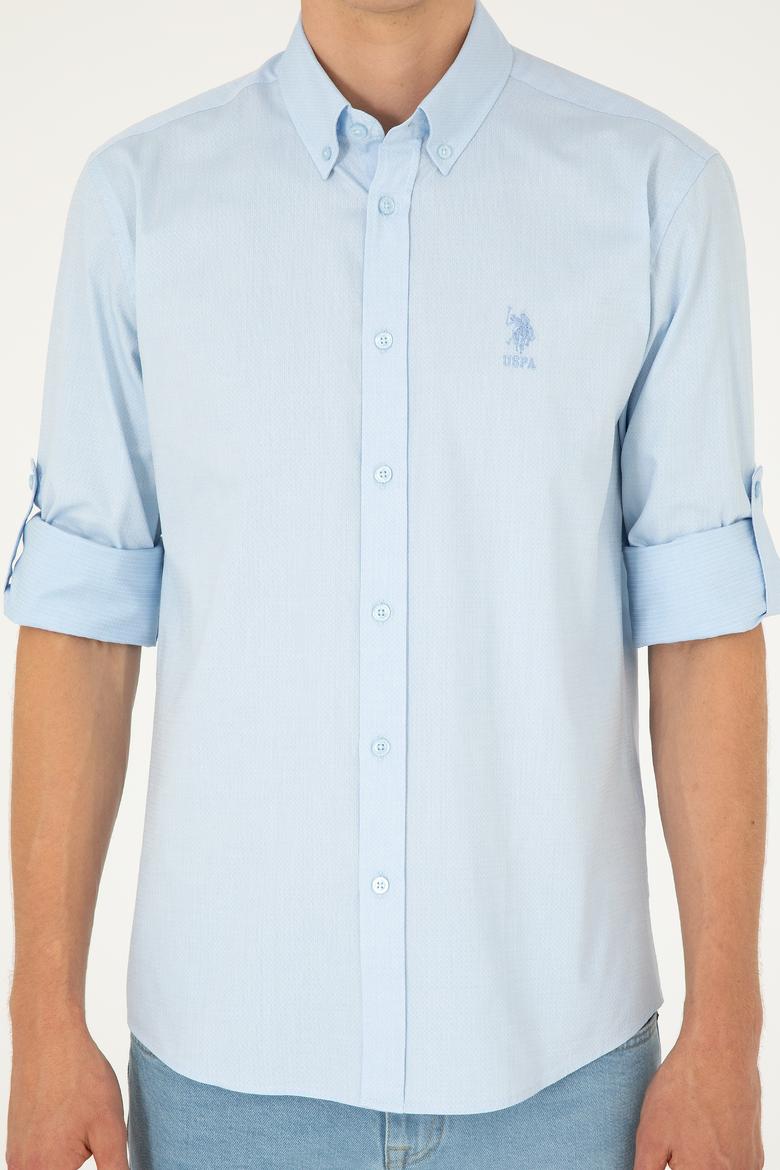 Erkek Açık Mavi Uzun Kollu Gömlek - 50283726007