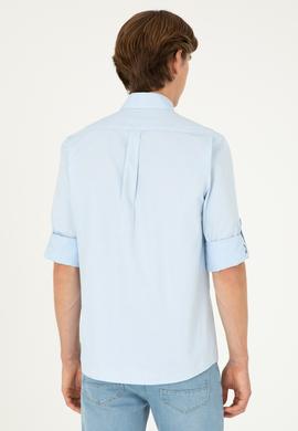 Erkek Açık Mavi Uzun Kollu Gömlek - 50283726007