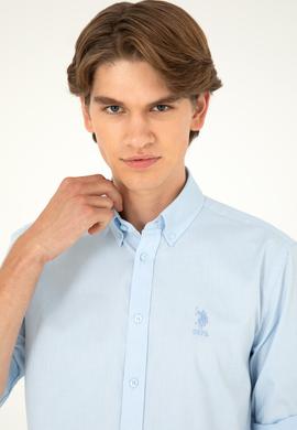 Erkek Açık Mavi Uzun Kollu Gömlek - 50283726007