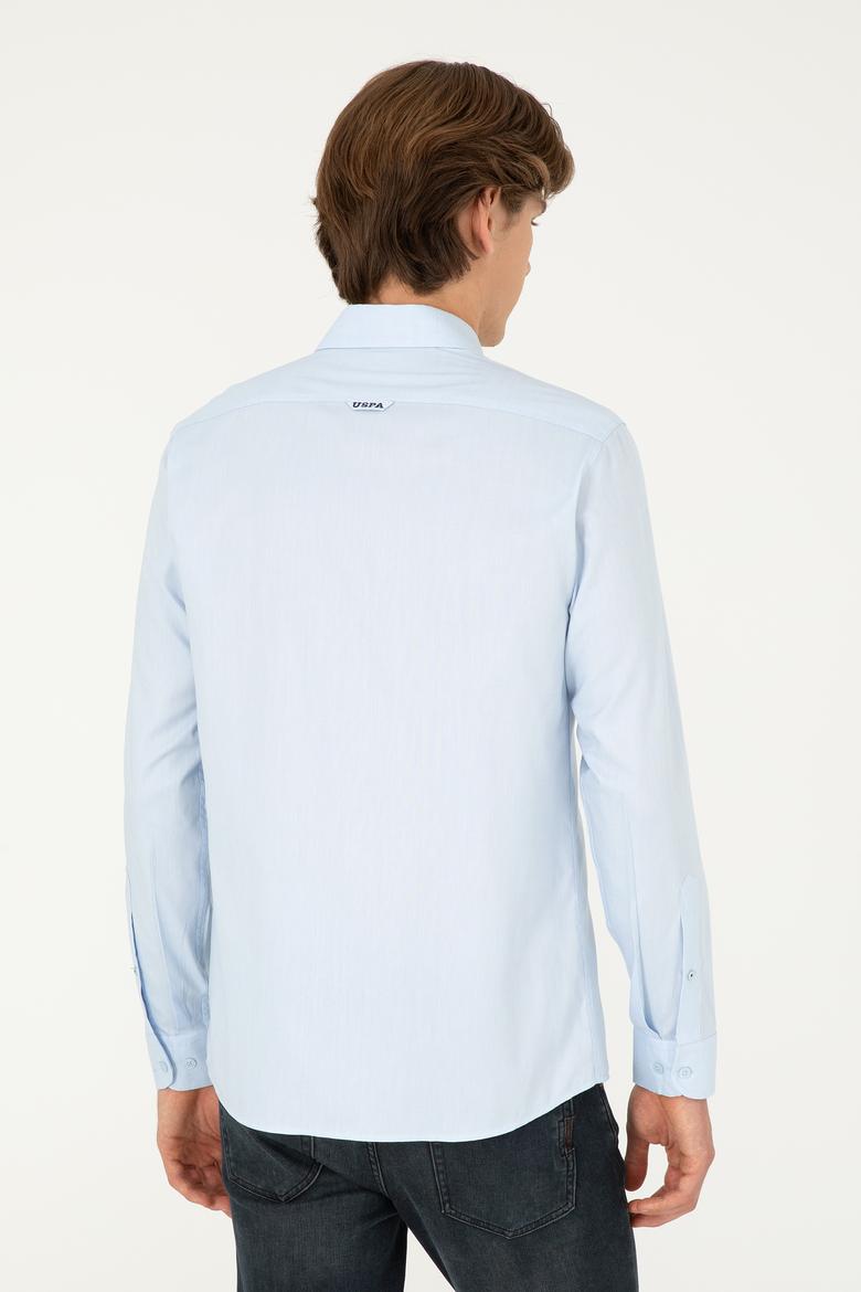Erkek Açık Mavi Uzun Kollu Basic Gömlek - 50293920004