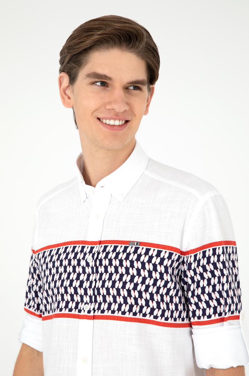 Erkek Lacivert Uzun Kollu Gömlek