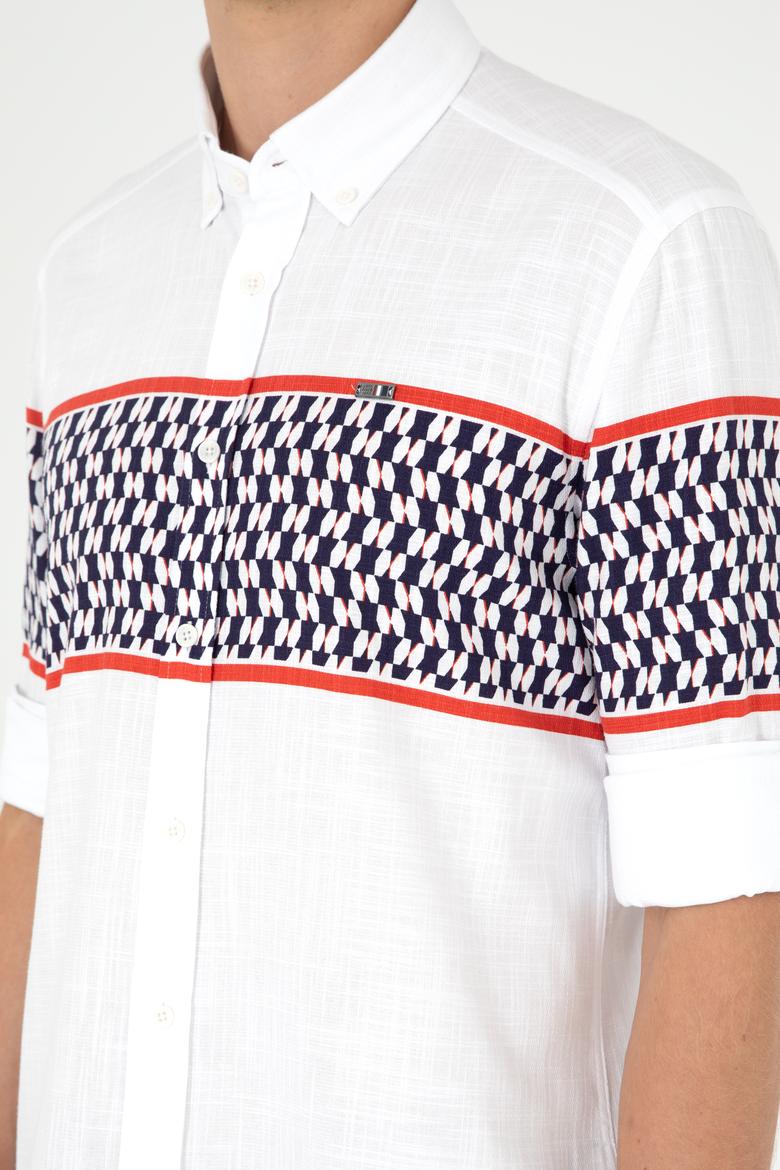 Erkek Lacivert Uzun Kollu Gömlek - 50283720017