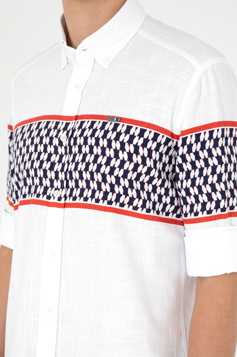 Erkek Lacivert Uzun Kollu Gömlek