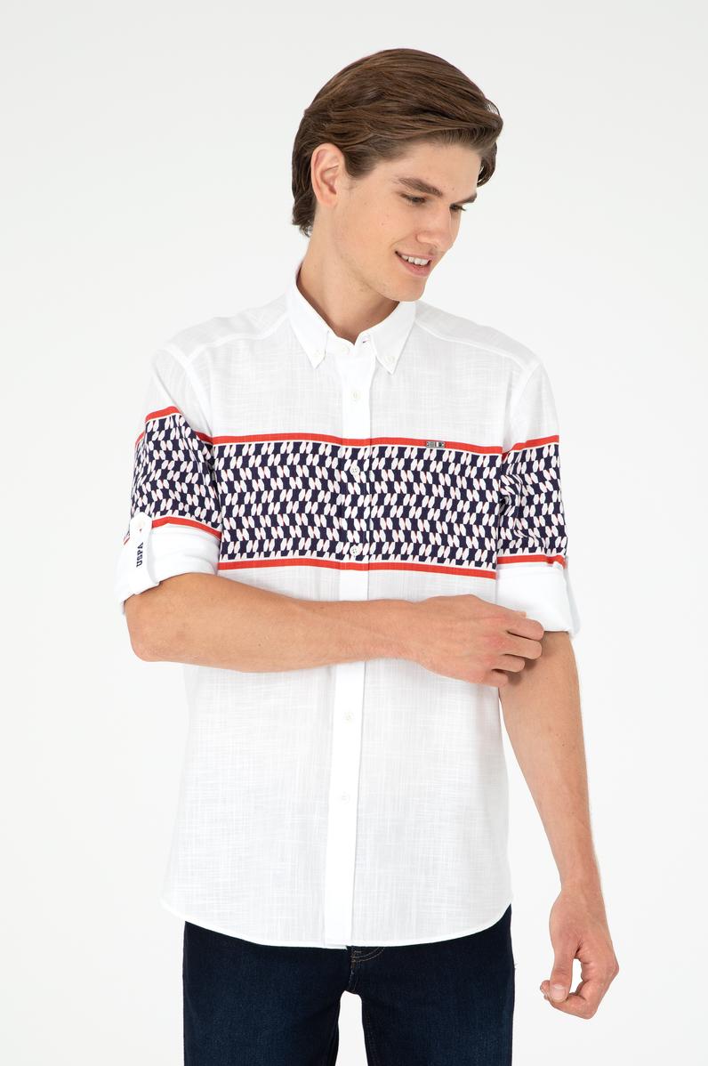 Erkek Lacivert Uzun Kollu Gömlek