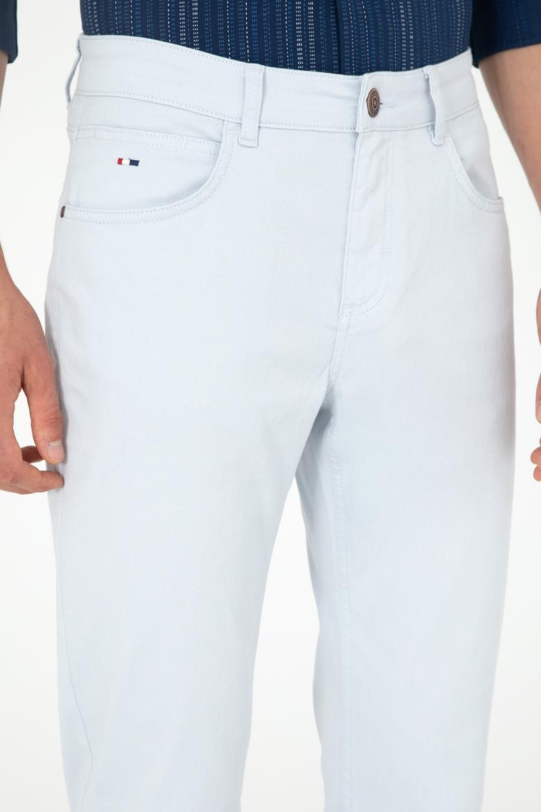 Erkek Açık Mavi Kanvas Pantolon - 50286003094