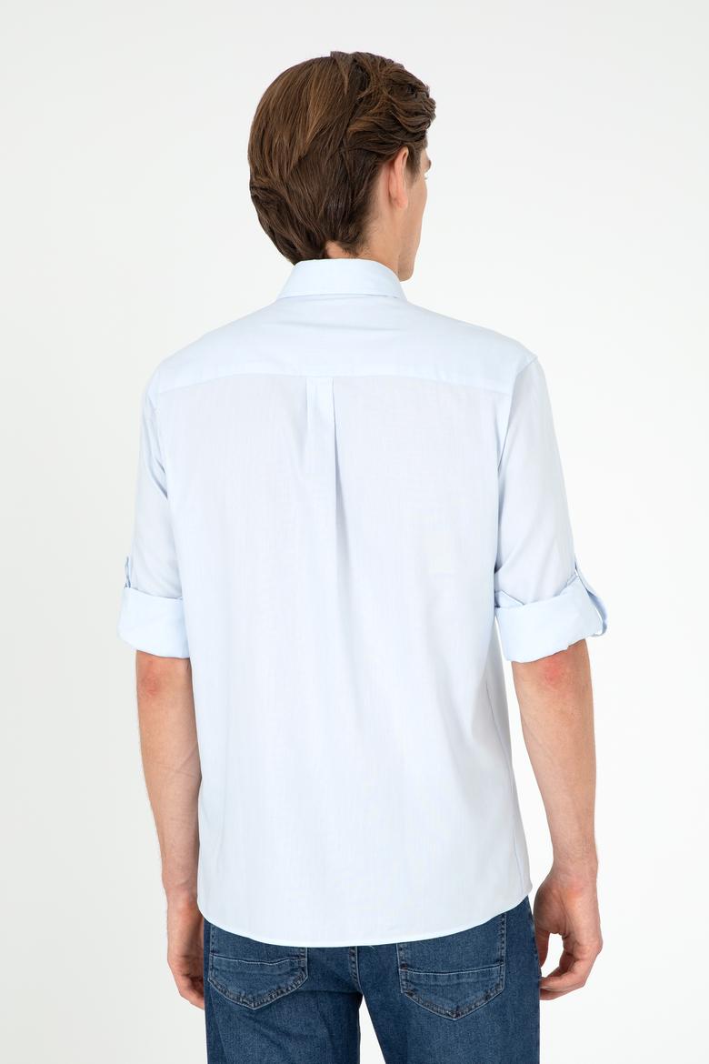 Erkek Açık Mavi Uzun Kollu Gömlek - 50284652001