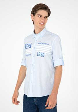 Erkek Açık Mavi Uzun Kollu Gömlek - 50284652001