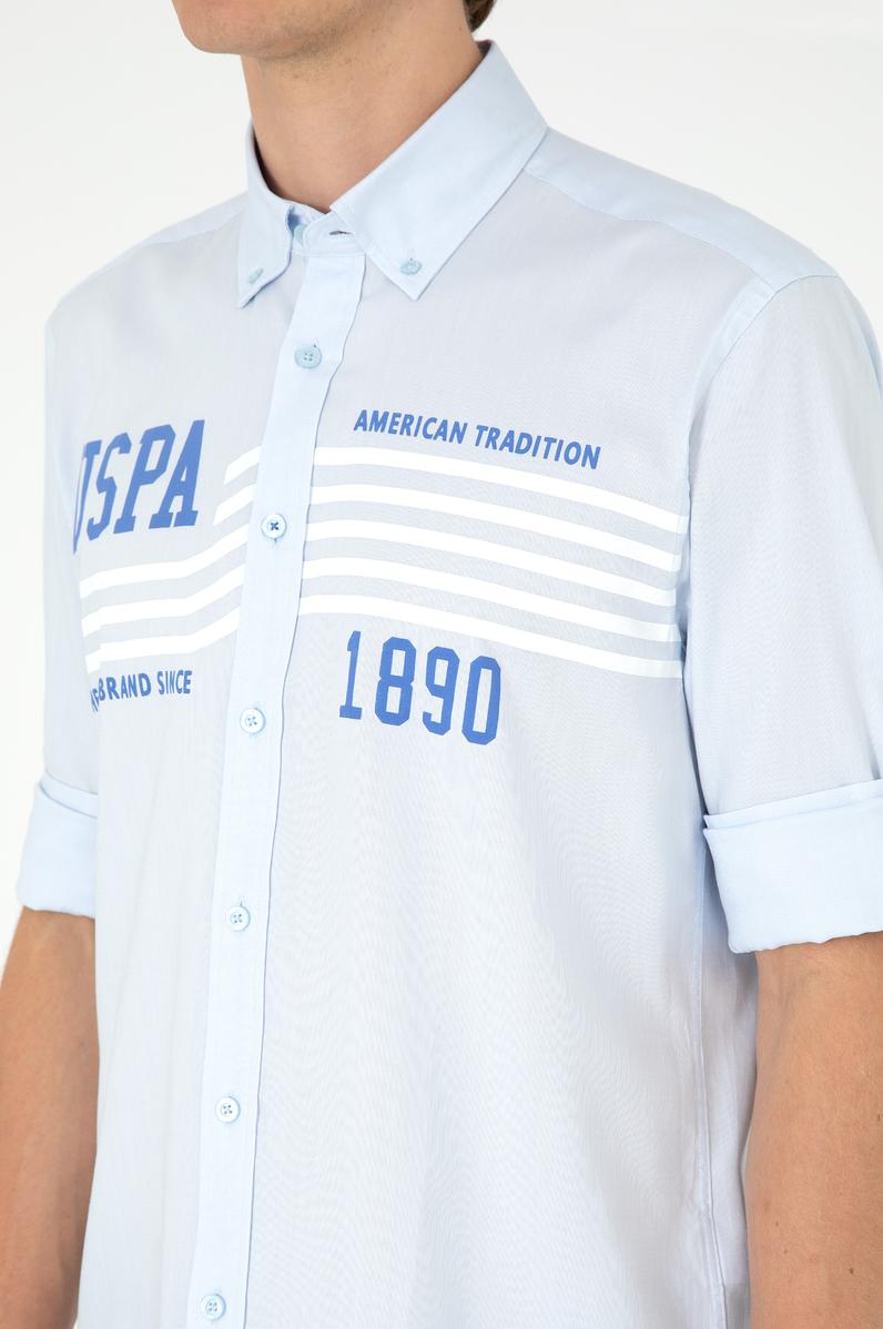 Erkek Açık Mavi Uzun Kollu Gömlek