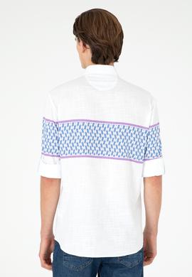 Erkek Saks Uzun Kollu Gömlek - 50283720007