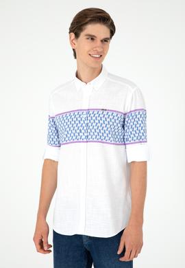 Erkek Saks Uzun Kollu Gömlek - 50283720007