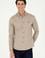 Erkek Haki Uzun Kollu Basic Gömlek