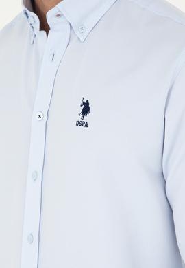 Erkek Açık Mavi Uzun Kollu Basic Gömlek - 50293437008