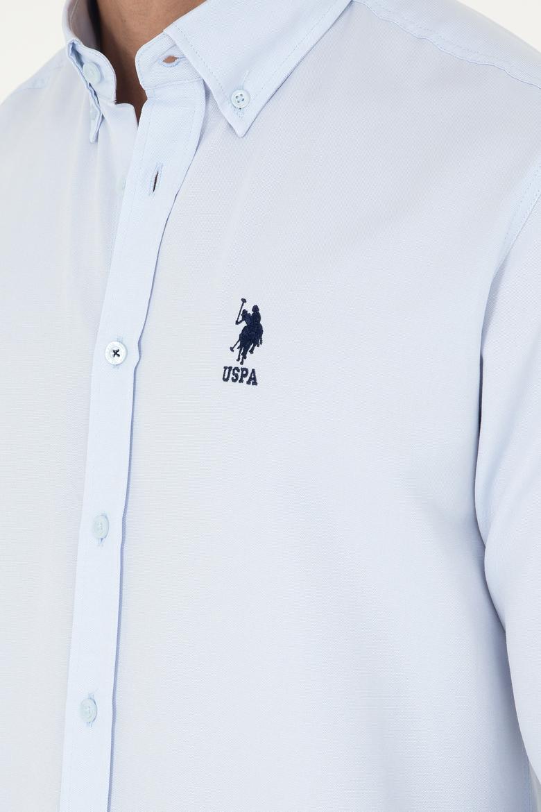 Erkek Açık Mavi Uzun Kollu Basic Gömlek - 50293437008