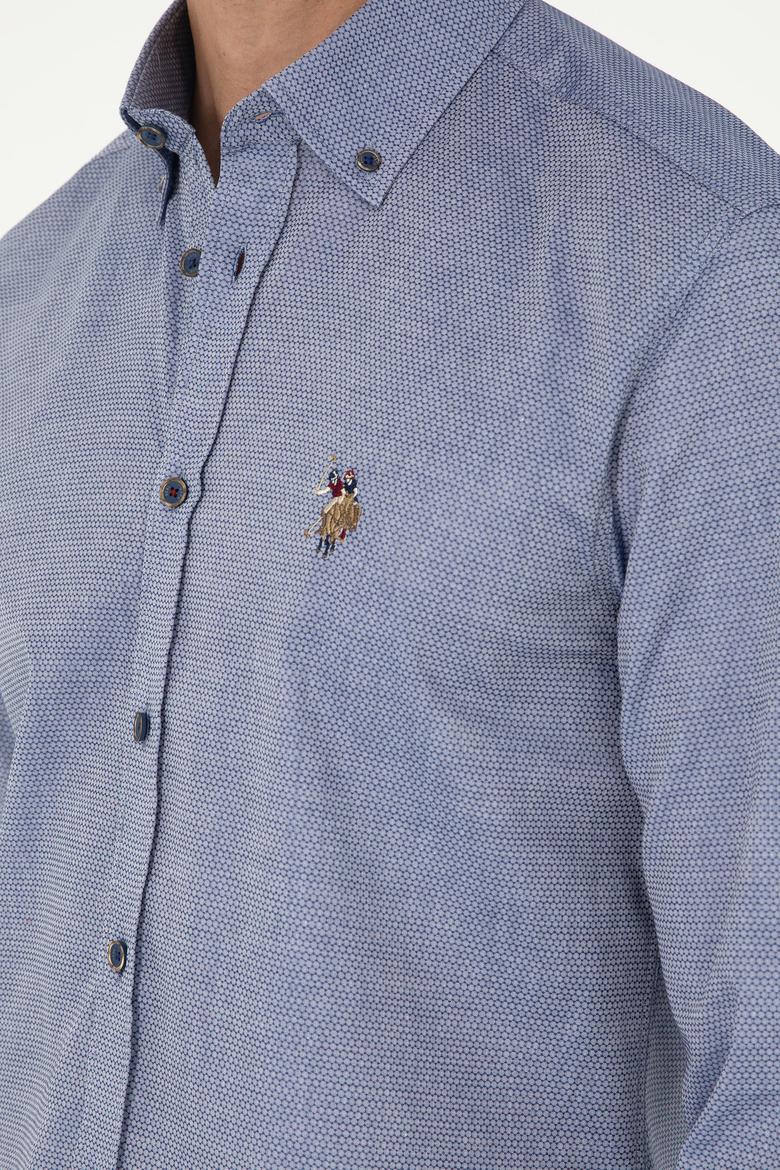 Erkek Lacivert Uzun Kollu Basic Gömlek - 50295675062