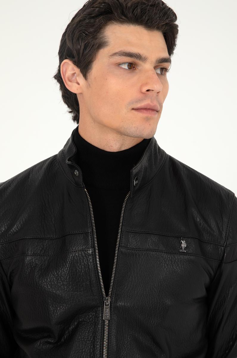 Erkek Siyah Deri Ceket