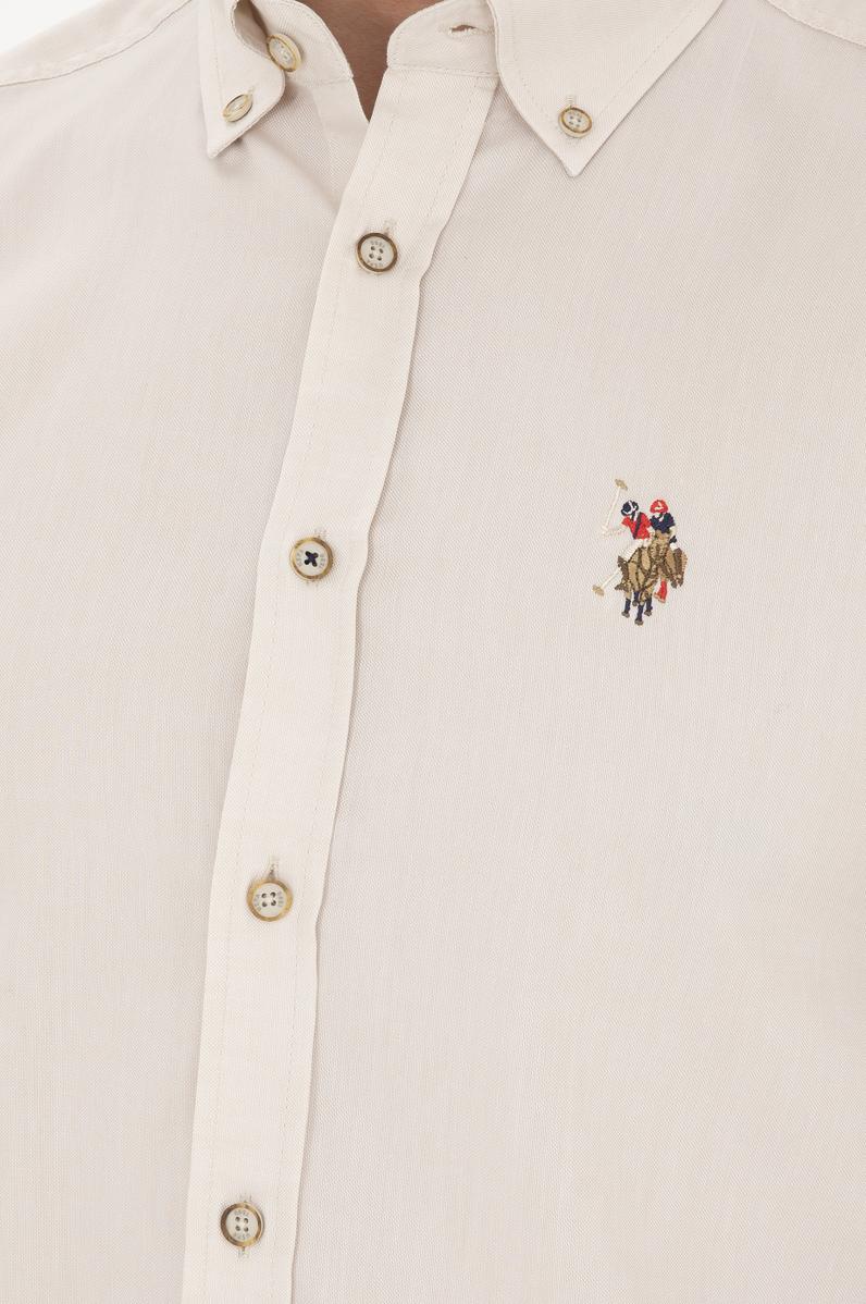 Erkek Taş Uzun Kollu Basic Gömlek