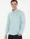 Erkek Mint Uzun Kollu Basic Gömlek