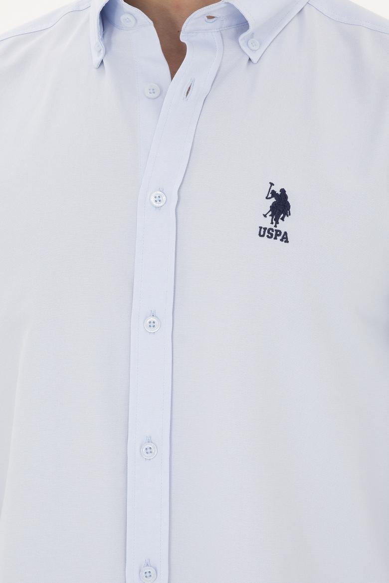 Erkek Açık Mavi Uzun Kollu Basic Gömlek - 50282589027