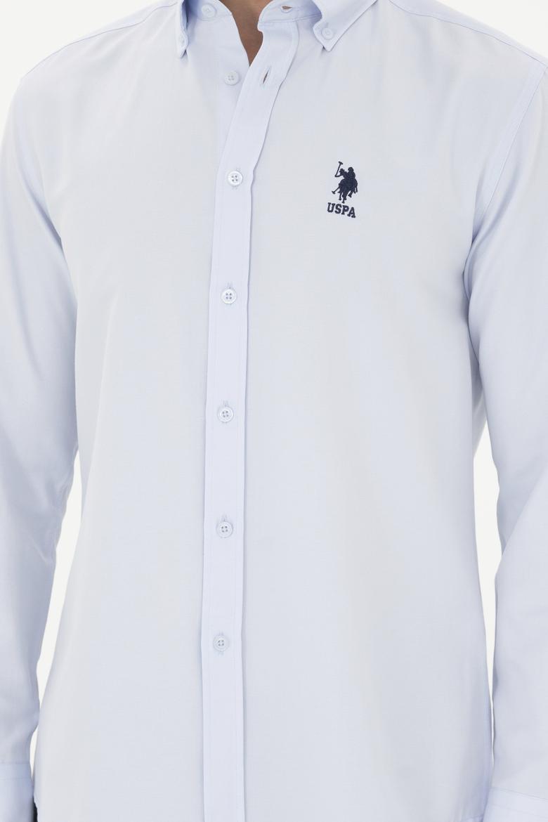 Erkek Açık Mavi Uzun Kollu Basic Gömlek - 50282589027