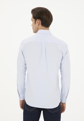 Erkek Açık Mavi Uzun Kollu Basic Gömlek - 50282589027