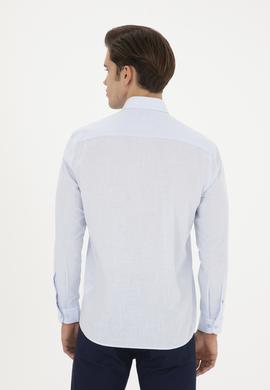 Erkek Açık Mavi Uzun Kollu Basic Gömlek - 50282588076