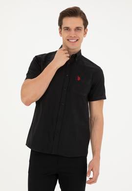 Erkek Siyah Kısa Kollu Gömlek - 50282587025