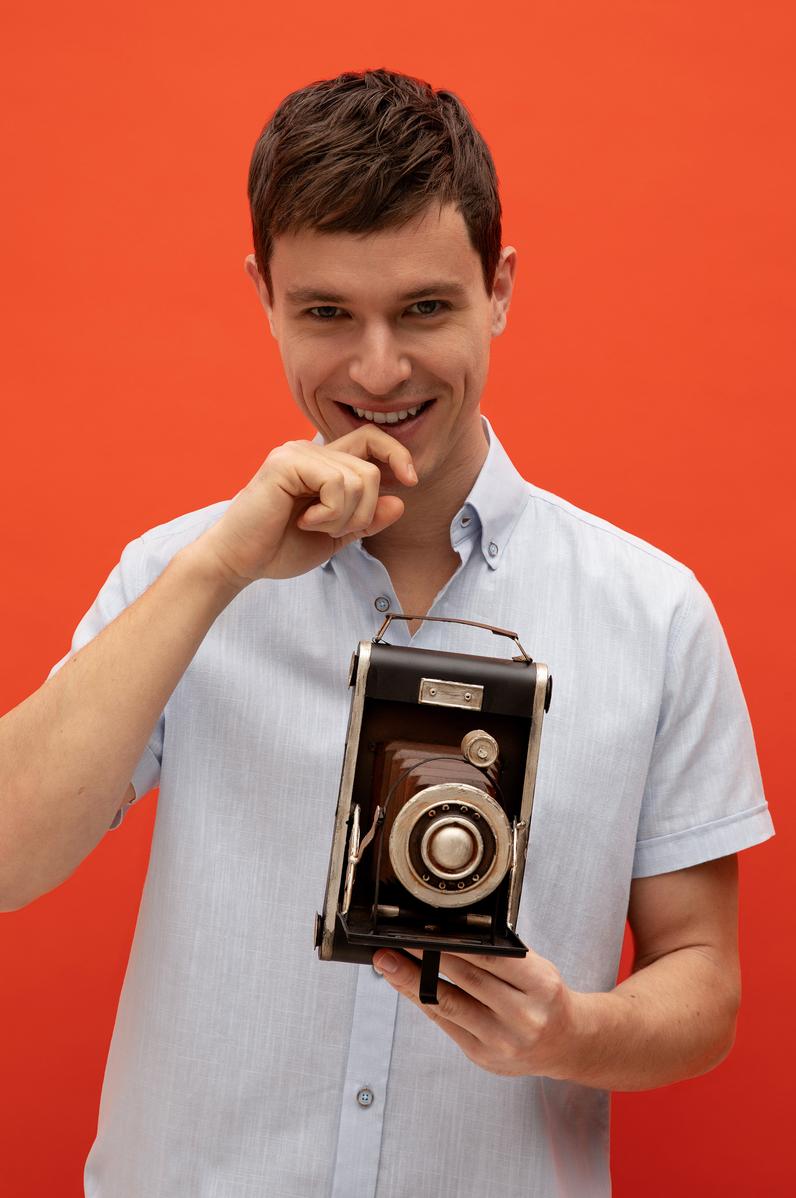 Erkek Açık Mavi Kısa Kollu Gömlek