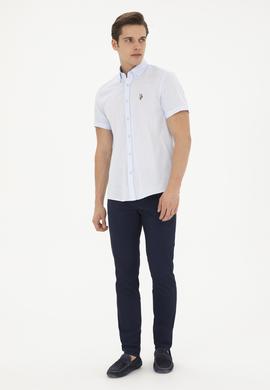 Erkek Açık Mavi Kısa Kollu Gömlek - 50282582039