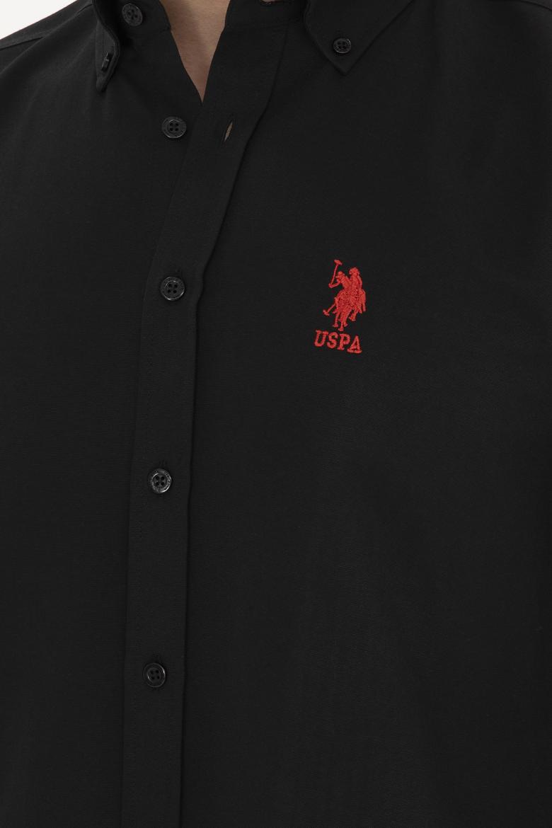 Erkek Siyah Uzun Kollu Basic Gömlek - 50282589060