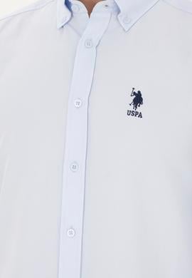 Erkek Açık Mavi Uzun Kollu Basic Gömlek - 50282590028