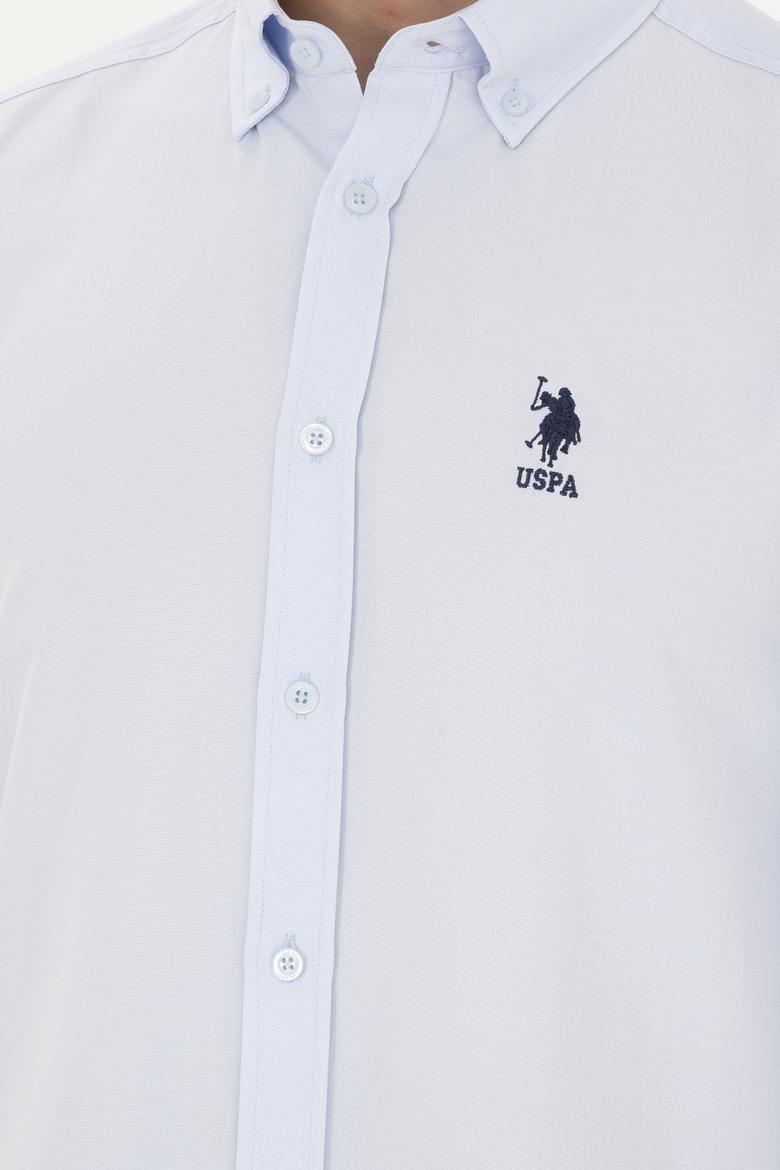 Erkek Açık Mavi Uzun Kollu Basic Gömlek - 50282590028