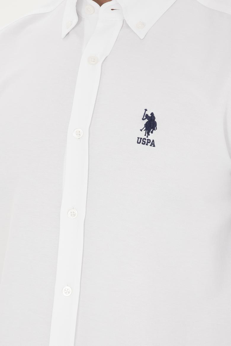 Erkek Beyaz Uzun Kollu Basic Gömlek - 50282590037