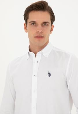 Erkek Beyaz Uzun Kollu Basic Gömlek - 50282601007