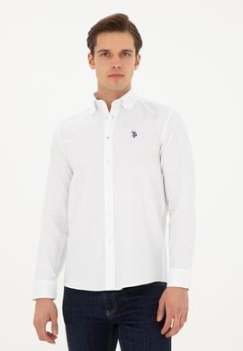 Erkek Beyaz Uzun Kollu Basic Gömlek - 50282601007