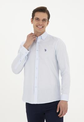 Erkek Açık Mavi Uzun Kollu Basic Gömlek - 50282601017