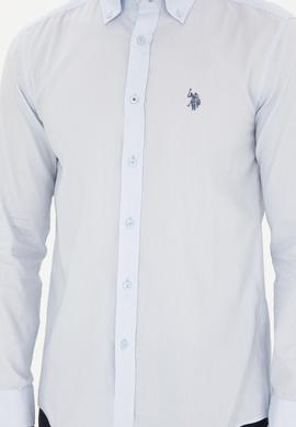 Erkek Açık Mavi Uzun Kollu Basic Gömlek - 50282601017