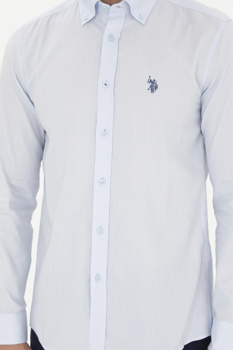 Erkek Açık Mavi Uzun Kollu Basic Gömlek - 50282601017