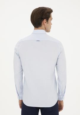 Erkek Açık Mavi Uzun Kollu Basic Gömlek - 50282601017